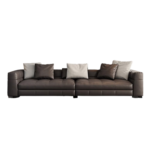 Controllo Dark Grey 6-Seaters Sofa With Chaise