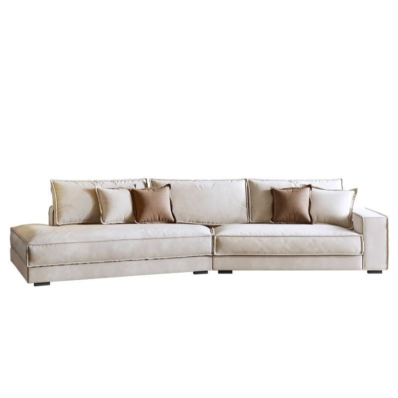 Oriana Beige 2-piece Sectional With Chaise