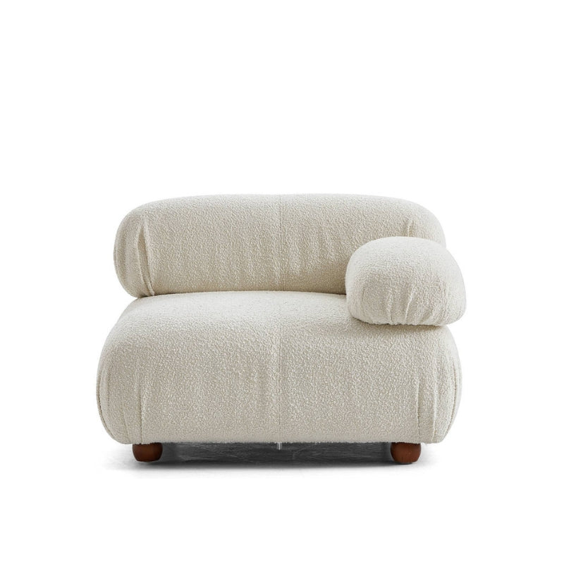 Pane 4-Seater White Boucle Modular Sofa
