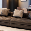 Controllo Dark Grey 6-Seater Sofa With Chaise