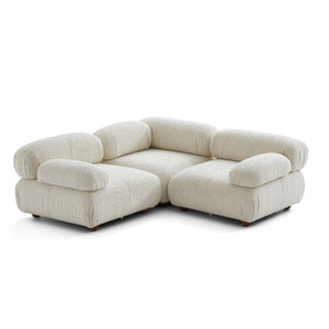 Pane Boucle Small L-Shaped Couch