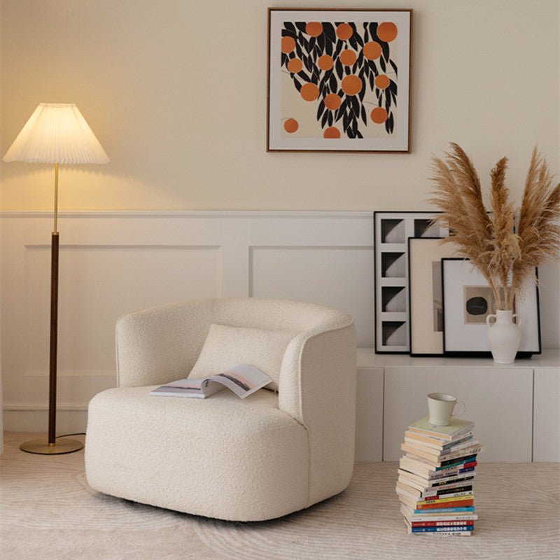 Tepore Boucle Swivel Accent Chair