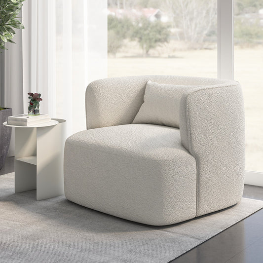 Tepore Boucle Swivel Accent Chair