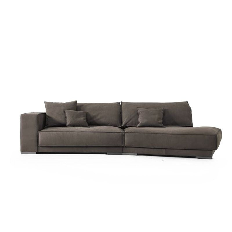 Oriana Dark Brown Sectional With Chaise