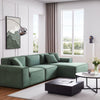 Cioccolato Green Velvet Sectional Couch