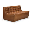 Cialda Leather Tufted Accent Chair