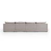 Panino Light Grey 6-Seater Sectional Sofa With Ottoman