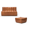 Cialda Tufted Leather Loveseat