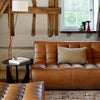 Cialda Tufted Leather Loveseat