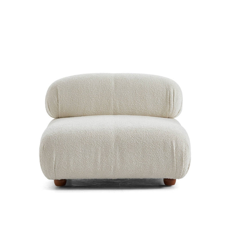 Pane White L-Shaped Couch