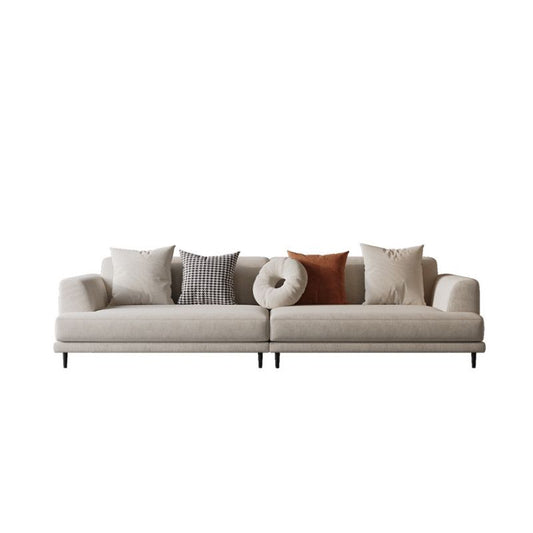 Cipriana Beige Linen Sofa