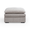 Panino Light Grey U-Shaped Sectional Sofa With Ottoman