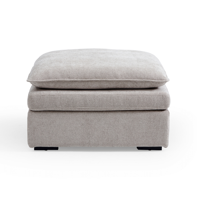 Panino Light Grey 5-Seater Fabric Sofa