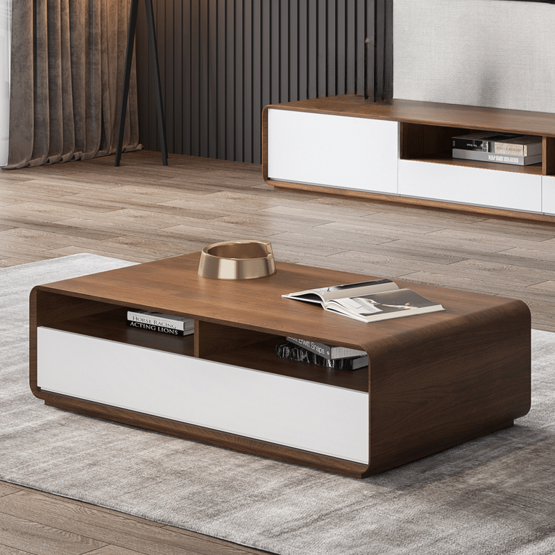 Terina Rectangle Coffee Table With Drawers