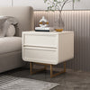 Piera White Bedside Table With Drawers